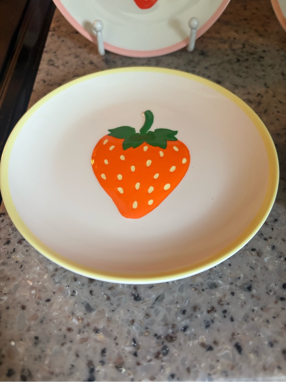Kate Spade x Target Strawberry Melamine Appetizer Plates Set, new - Picture 3 of 8